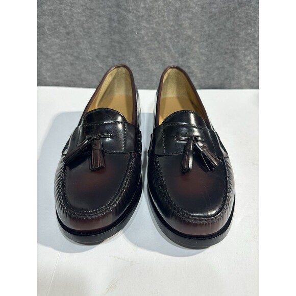 Cole Hann Pinch Tassel Loafers Brown Smooth Leather Burgundy Brown Men’s 10.5D main image 10